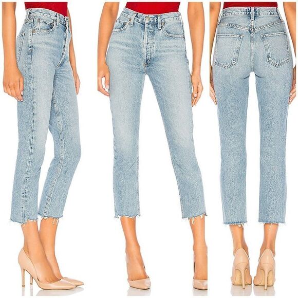 AGOLDE Riley High Rise Straight Crop Jeans - Picture 6 of 15
